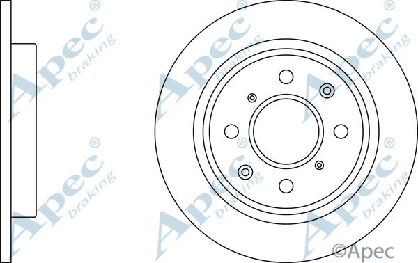 APEC BRAKING stabdžių diskas DSK3000